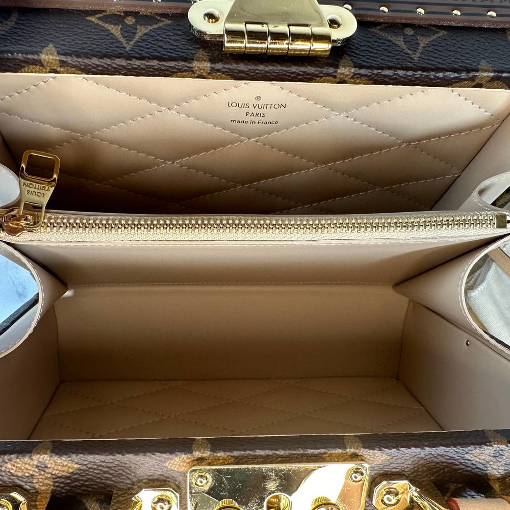 Louis Vuitton Petite Valise Trunk Bag Monogram LV box Purse Crossbody/Tote - Picture 5 of 16